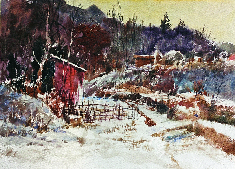 张宗纲 《崂山雪》 38*54cm